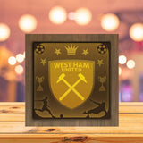 West Ham United - Paper Cutting Light Box - LightBoxGoodman