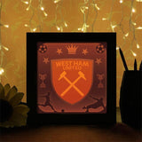 West Ham United - Paper Cutting Light Box - LightBoxGoodman - LightboxGoodman