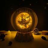 Whale - 3D Pop-up Light Box Globe File - Cricut File - LightBoxGoodMan