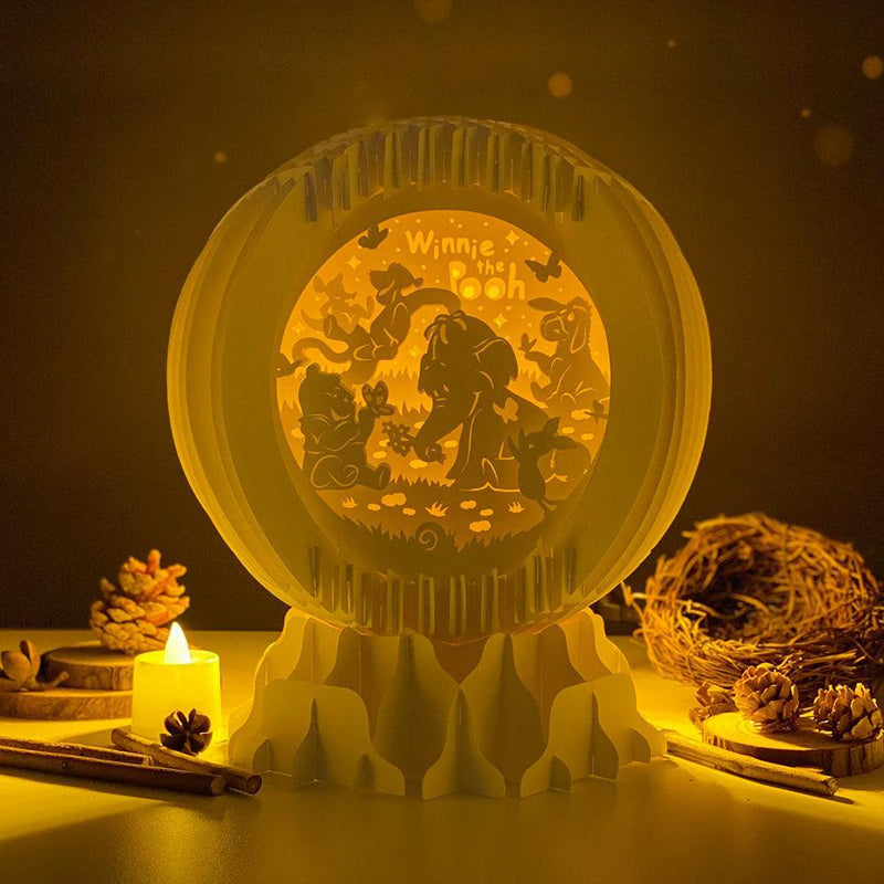 Winnie The Pooh - 3D Pop-up Light Box Globe File - Cricut File - LightBoxGoodMan - LightboxGoodman