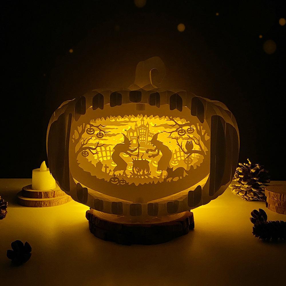 Witch - 3D Pop-up Light Box Pumpkin File - Cricut File - LightBoxGoodMan - LightboxGoodman