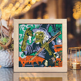 Witch And Potion – Paper Cut Light Box File - Cricut File - 20x20cm - LightBoxGoodMan