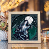 Wolf 3 – Paper Cut Light Box File - Cricut File - 8x8 inches - LightBoxGoodMan - LightboxGoodman