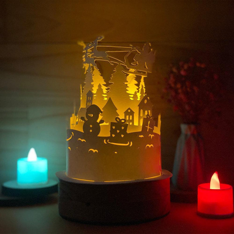 Xmas 1 - 3D Dome Lantern File - Cricut File - LightBoxGoodMan - LightboxGoodman