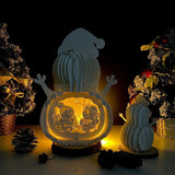 Xmas 1 - Snowman Pop-up File - Cricut File - LightBoxGoodMan - LightboxGoodman