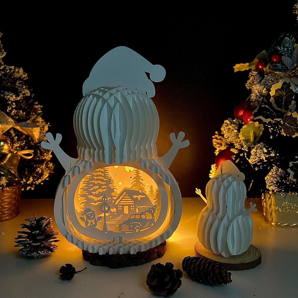 Xmas 2 - Snowman Pop-up File - Cricut File - LightBoxGoodMan - LightboxGoodman