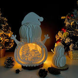 Xmas 2 - Snowman Pop-up File - Cricut File - LightBoxGoodMan - LightboxGoodman