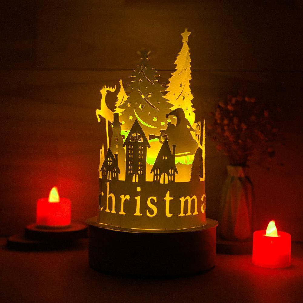 Xmas 4 - 3D Dome Lantern File - Cricut File - LightBoxGoodMan - LightboxGoodman