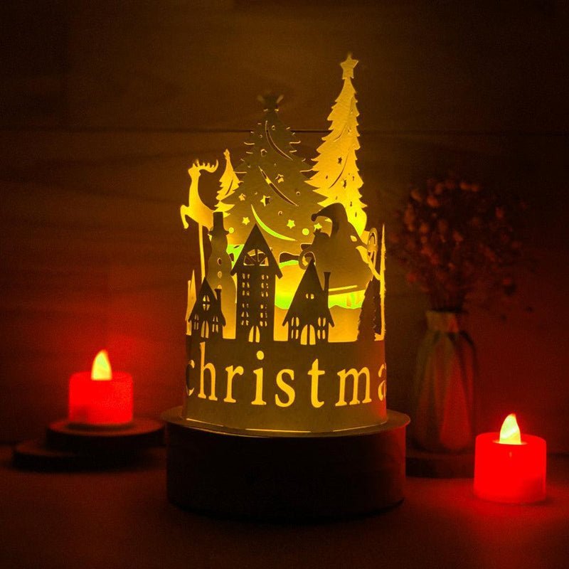 Xmas 4 - 3D Dome Lantern File - Cricut File - LightBoxGoodMan - LightboxGoodman