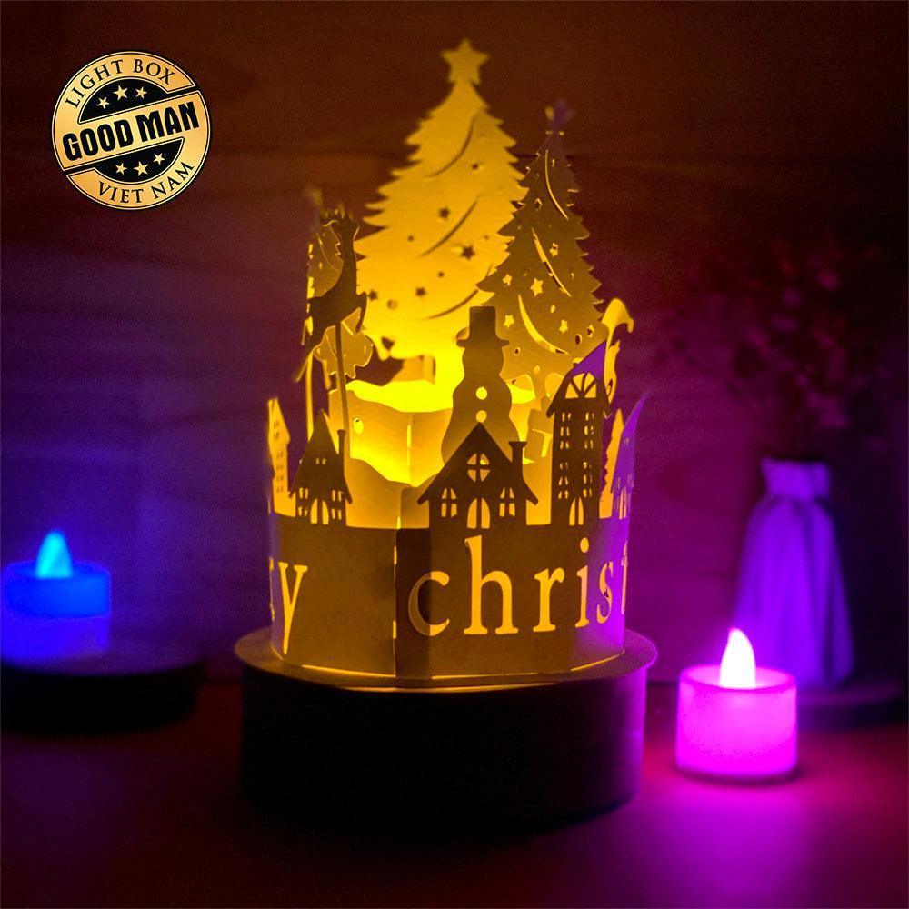 Xmas 4 - 3D Dome Lantern File - Cricut File - LightBoxGoodMan - LightboxGoodman
