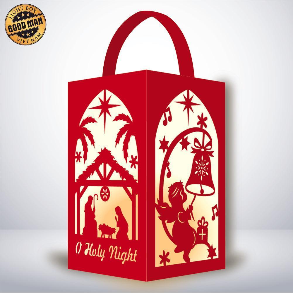 Xmas 6 - Paper Cut Lantern File - Cricut File - 10x16cm - LightBoxGoodMan - LightboxGoodman