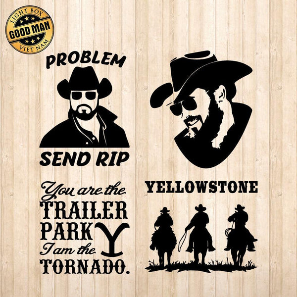 Yellowstone SVG  Rip Wheeler PNG DXF Ready For Cut - Crella