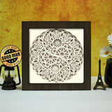 Yin Yang Mandala 2 – Paper Cut Light Box File - Cricut File - 20x20cm - LightBoxGoodMan - LightboxGoodman