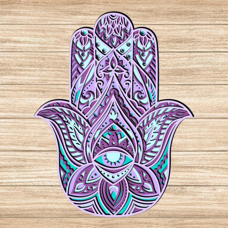 Yoga - Paper 3D Layered File - Cricut File - 20x20cm - LightBoxGoodMan - LightboxGoodman