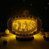 Zombie - 3D Pop-up Light Box Pumpkin File - Cricut File - LightBoxGoodMan - LightboxGoodman