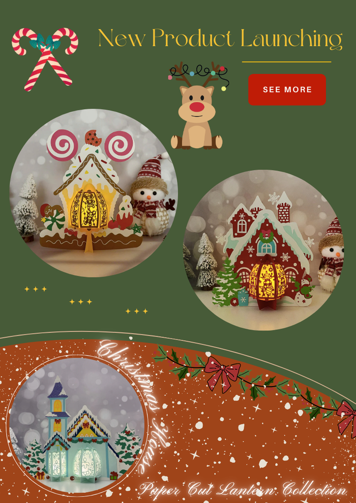 NEW PRODUCT LAUNCHING: Christmas House Paper Cut Lantern Collection - LightboxGoodman