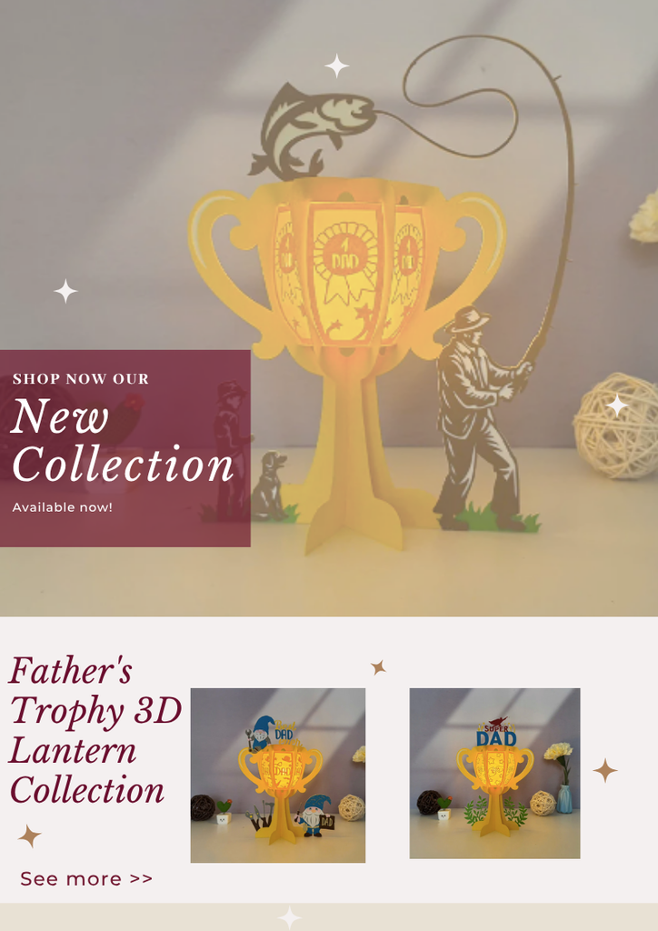 NEW PRODUCT LAUNCHING: Father's Trophy 3D Lantern Collection - LightboxGoodman