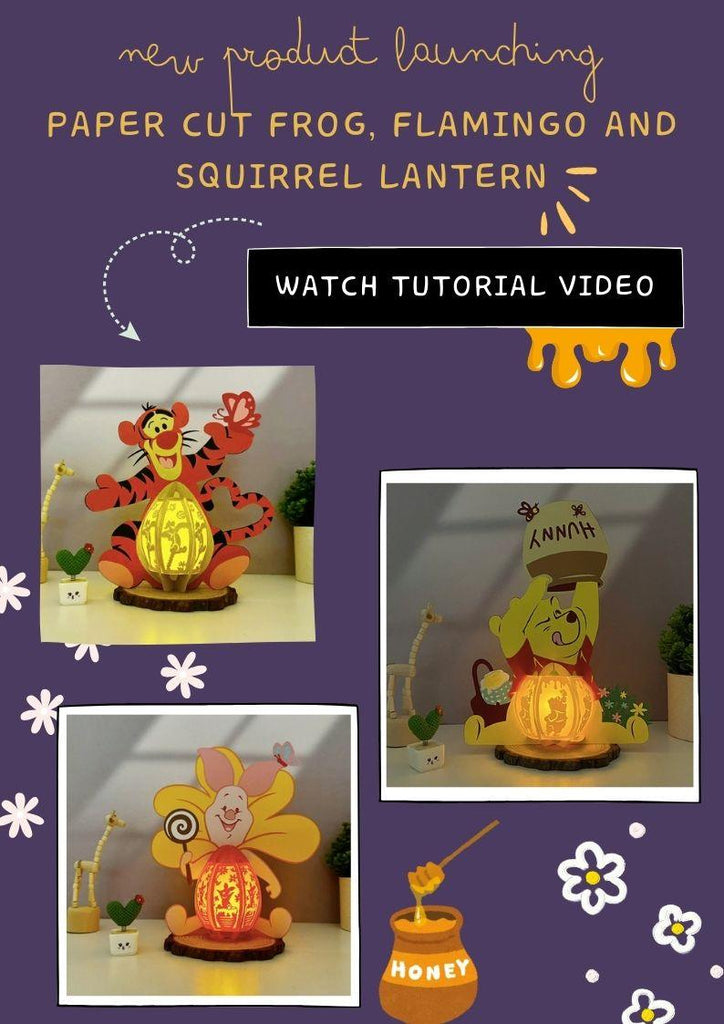 NEW PRODUCT LAUNCHING: Paper Cut Winnie The Pooh Lantern Collection - LightboxGoodman