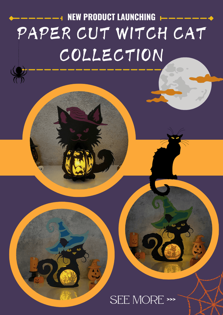 NEW PRODUCT LAUNCHING: Paper Cut Witch Cat Collection - LightboxGoodman