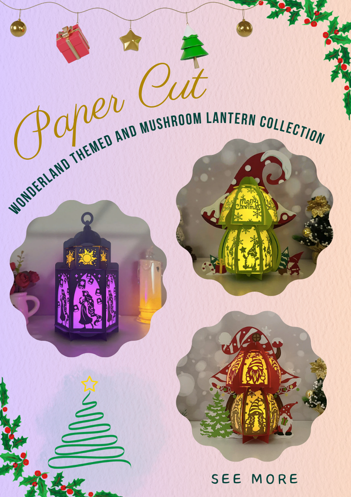 NEW PRODUCT LAUNCHING: Wonderland Themed and Mushroom Paper Cut Lantern Collection - LightboxGoodman