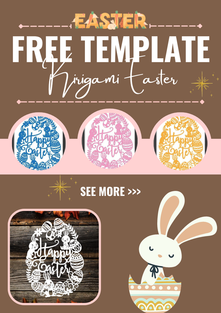 Free Templates - Kirigami Easter 1 - Shadow Box - LightBoxGoodMan