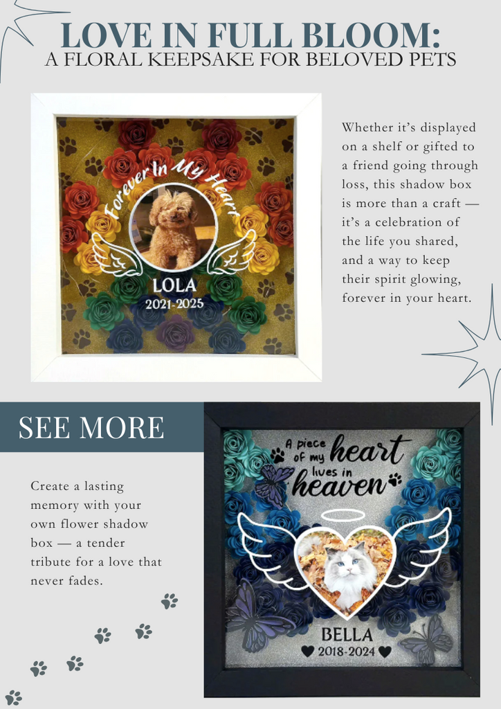 Love in Full Bloom: A Floral Keepsake for Beloved Pets - LightboxGoodman
