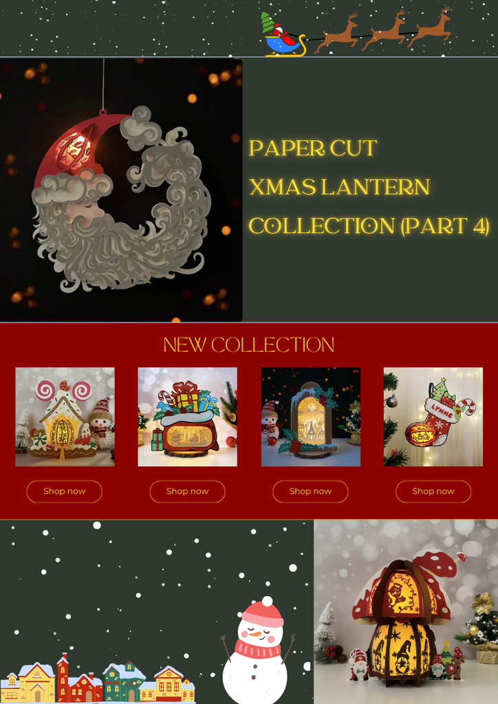 NEW PRODUCT LAUNCHING: Paper Cut Xmas Lantern Collection (Part 4) - LightboxGoodman