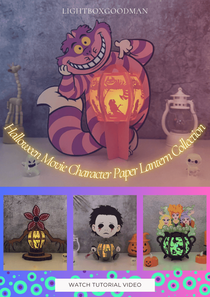 NEW PRODUCT LAUNCHING: Paper Cut Halloween Movie Character Lantern Collection - LightboxGoodman