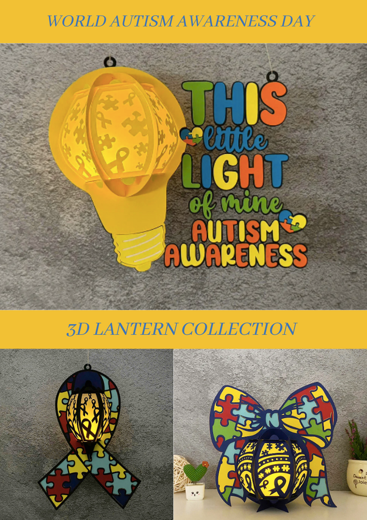 NEW PRODUCT LAUNCHING: World Autism Awareness Day Themed 3D Lantern Collection - LightboxGoodman