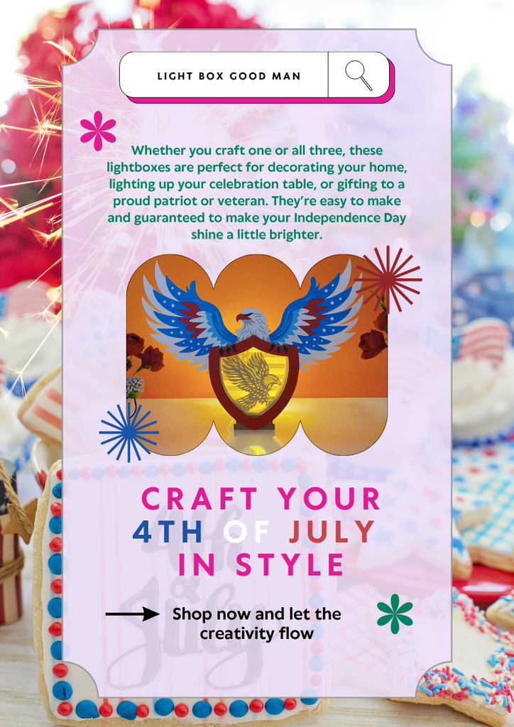 Red, White & Glowing: Craft Your 4th of July in Style - LightboxGoodman