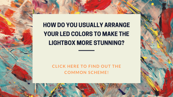 Commonly Used LED Color Schemes For Shadow Box - Lightboxgoodman