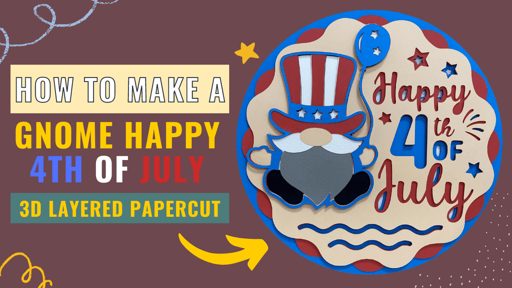 CRAFT TUTORIAL: How To Make A Gnome Happy 4th of July - LightboxGoodman