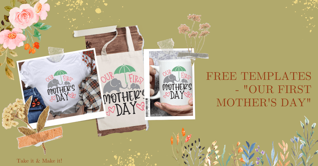 Free Templates - Our First Mother's Day Cricut File - Shadow Box - LightBoxGoodMan