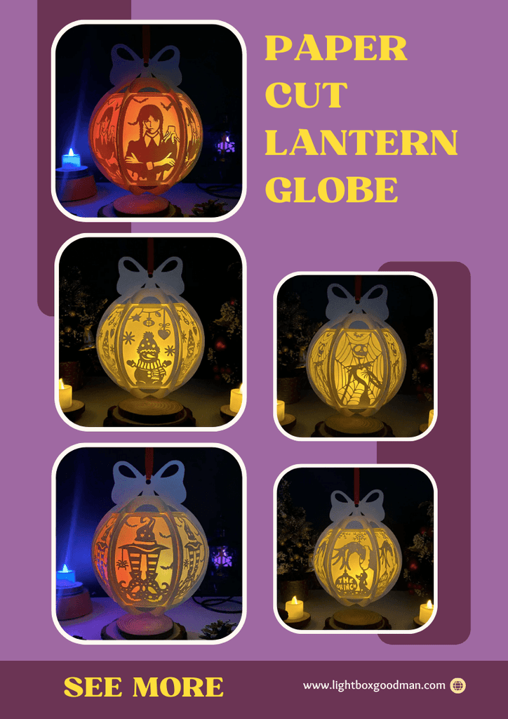 NEW PRODUCT LAUNCHING: How To Make Paper Cut Lantern Globe - LightboxGoodman