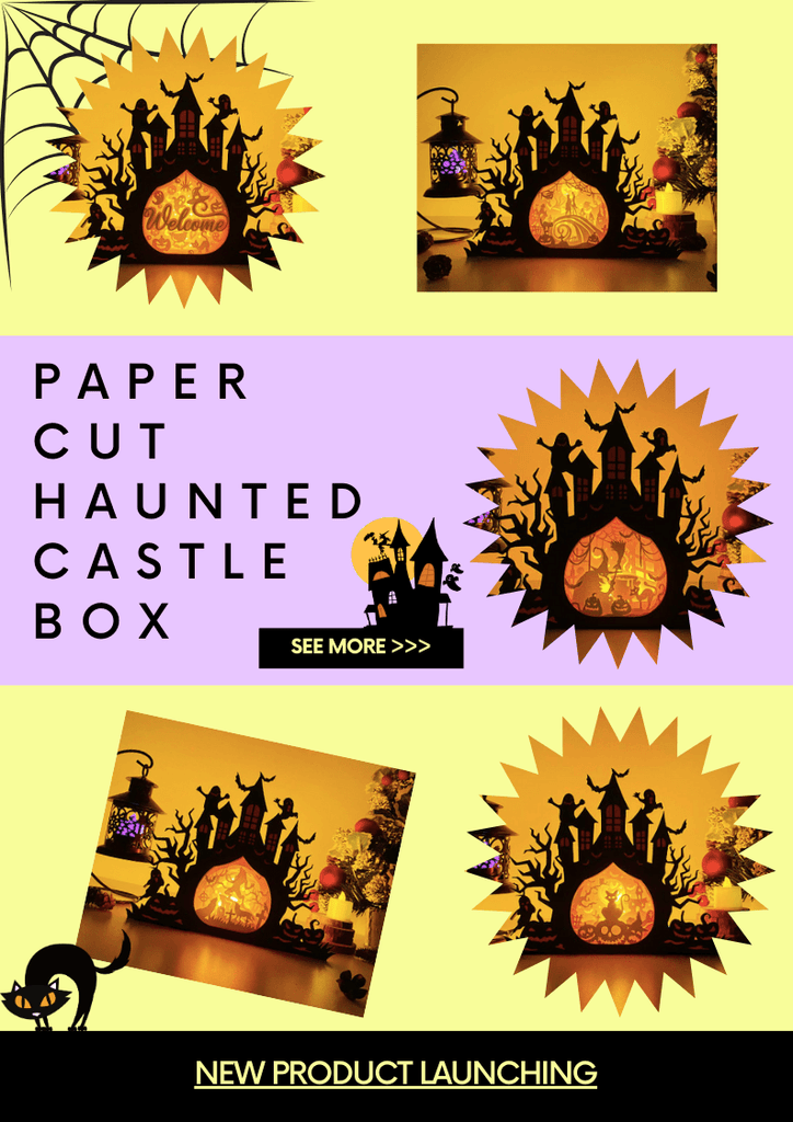 NEW PRODUCT LAUNCHING: Paper Cut Haunted Castle Box - Lightboxgoodman