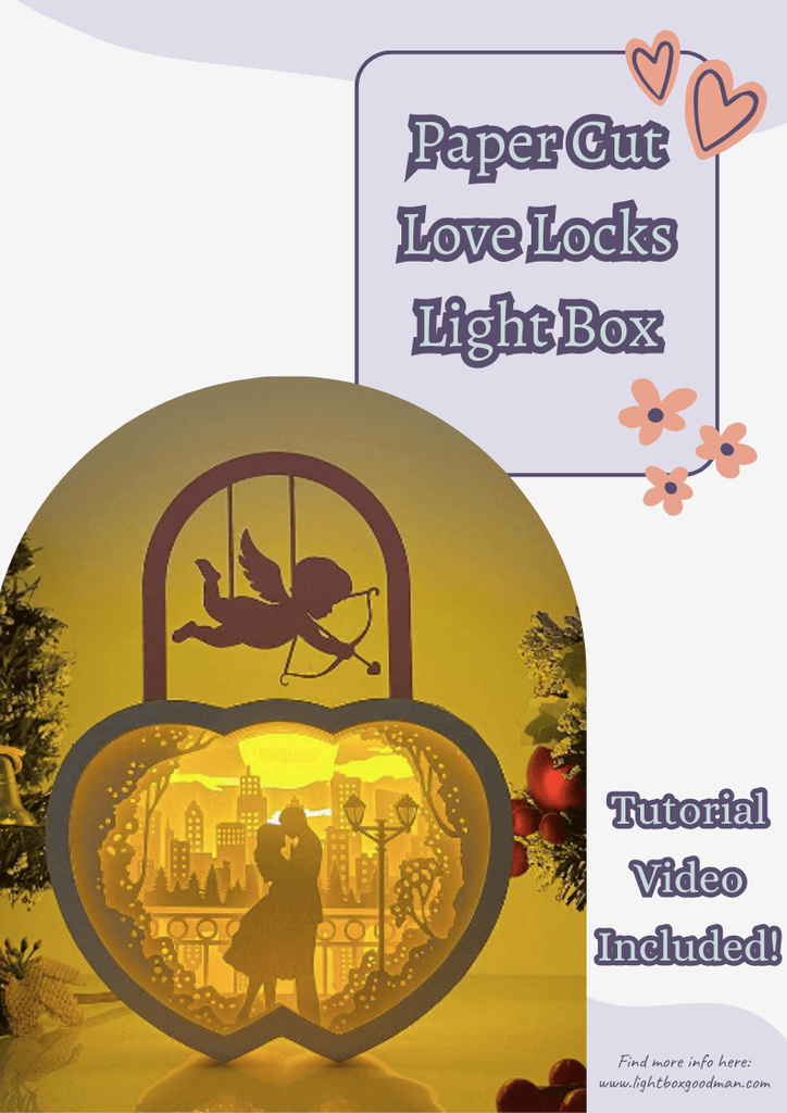 NEW PRODUCT LAUNCHING: Paper Cut Love Locks Light Box - LightboxGoodman