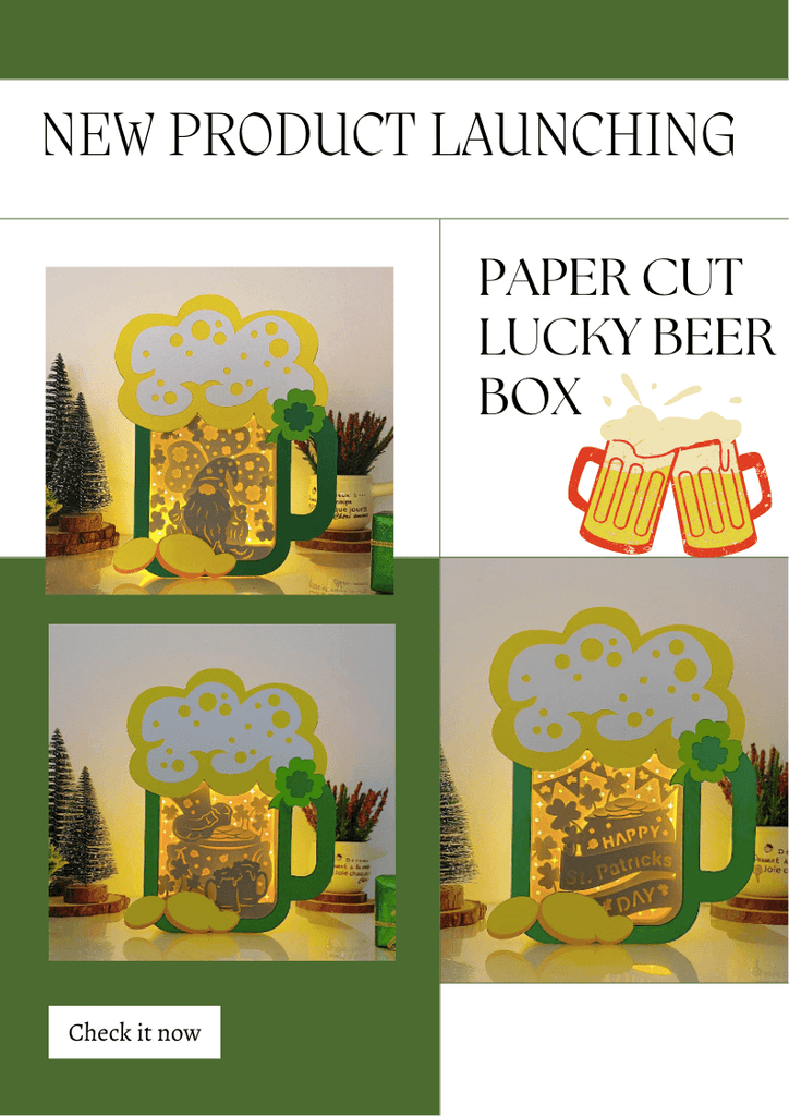 NEW PRODUCT LAUNCHING: Paper Cut Lucky Beer Box - LightboxGoodman