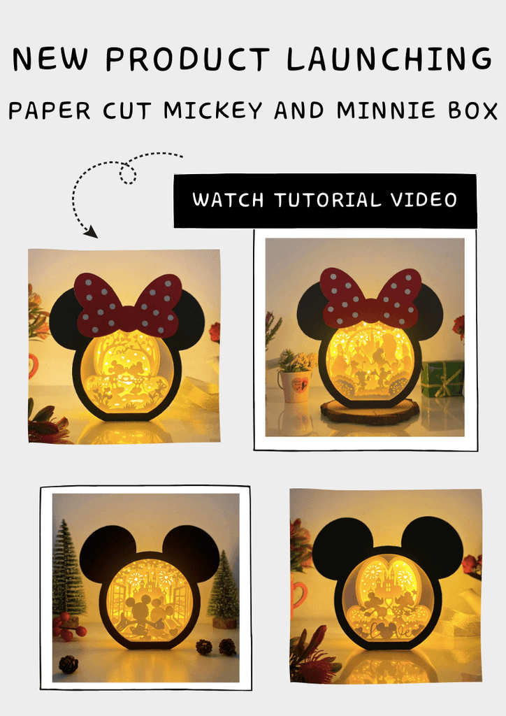 NEW PRODUCT LAUNCHING: Paper Cut Mickey and Minnie Box - LightboxGoodman