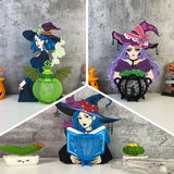Pack 3 Witch - 3D Witch Lantern File - Cricut File - LightBoxGoodMan