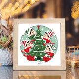 Christmas Elf – Paper Cut Light Box File - Cricut File - 8x8" - LightBoxGoodMan