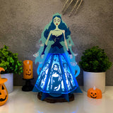 Corpse Bride - Halloween Themed 3D Lantern File - Cricut File 1 - LightBoxGoodMan