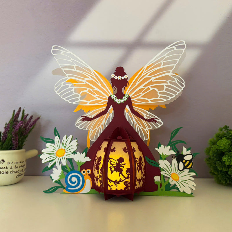 Summer Fairy - 3D Four Season Fairy Lantern File - Cricut File 1 - LightBoxGoodMan