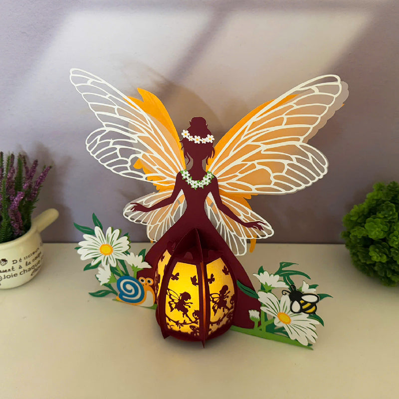 Summer Fairy - 3D Four Season Fairy Lantern File - Cricut File 1 - LightBoxGoodMan