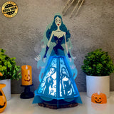 Corpse Bride - Halloween Themed 3D Lantern File - Cricut File 1 - LightBoxGoodMan