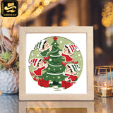 Christmas Elf – Paper Cut Light Box File - Cricut File - 8x8" - LightBoxGoodMan