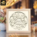 Christmas Elf – Paper Cut Light Box File - Cricut File - 8x8" - LightBoxGoodMan