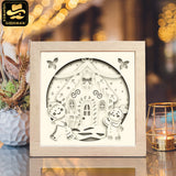 Christmas Gingerbread – Paper Cut Light Box File - Cricut File - 8x8" - LightBoxGoodMan