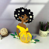 Pregnant Mother - 3D Pregnant Mom Shaped Lantern File - Cricut File 2 - LightBoxGoodMan