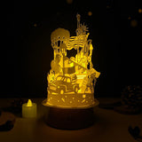 4th Of July 2 - 3D Dome Lantern File - Cricut File - LightBoxGoodMan - LightboxGoodman