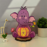 Heffalump - Winnie The Pooh Themed 3D Heffalump Lantern File - Cricut File 1 - LightBoxGoodMan